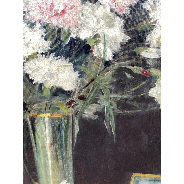 1920s Margit Kereztes, Flower Bouquet, Early 1900s, Oil on Canvas, Framed For Sale - Image 5 of 15