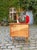 Sapelli Mahogany TV Display Cabinet with Rotating Top For Sale - Image 11 of 11