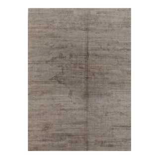 Rug & Kilim’s Modern Textural Rug in Neutral Taupe and Gray Tone-on-Tone -13x18 For Sale