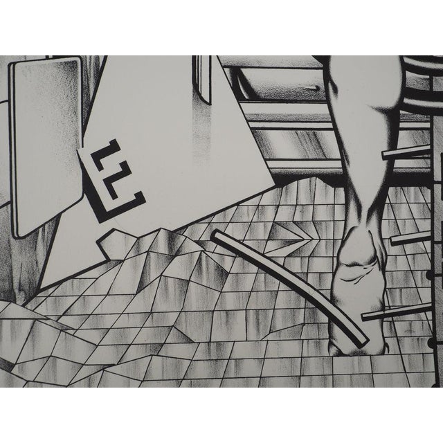 Francisco Melo, Nu futuriste, Lithograph For Sale - Image 6 of 8