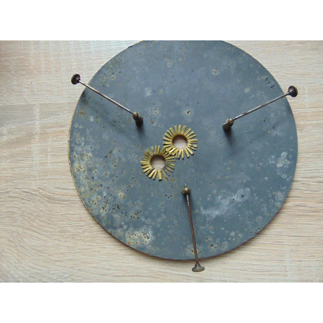 1930s Vintage Wall-Mounted Wooden Clock from D.C. For Sale - Image 5 of 17
