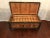 1900 - 1909 1900s Antique Chinese Inlaid Stone Camphor Wood Carved Trunk For Sale - Image 5 of 8