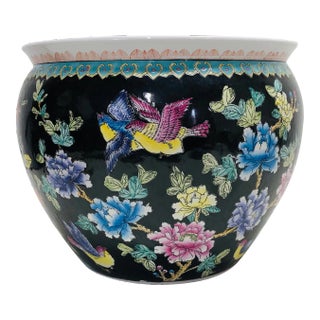 Chinoiserie Fish Bowl Planter For Sale