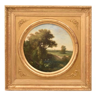 French Artist, Landscape Paintings, 1800s, Oil on Canvas For Sale