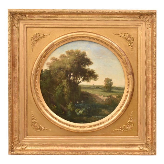 French Artist, Landscape Paintings, 1800s, Oil on Canvas For Sale