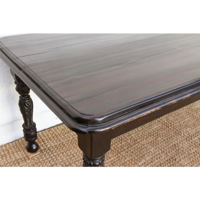 19th Century Rare Original Anglo Indian Dining Table For Sale - Image 5 of 8