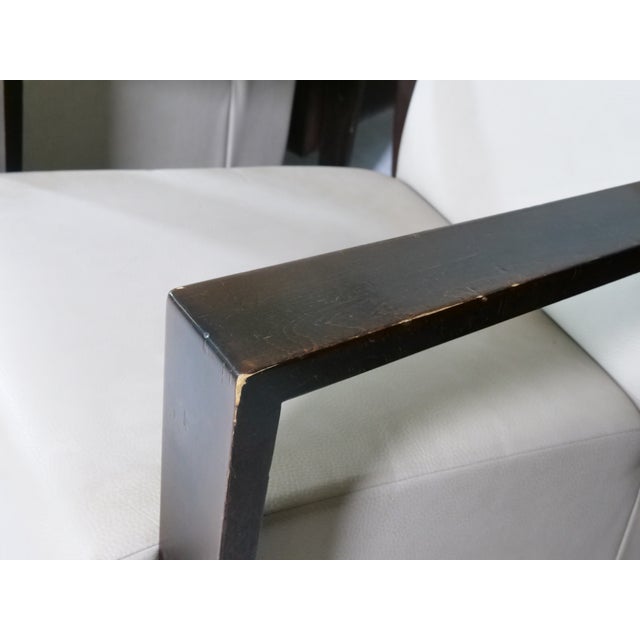 Leather Dresden Armchairs from Franz Fertig, 1960s, Set of 5 For Sale - Image 14 of 18