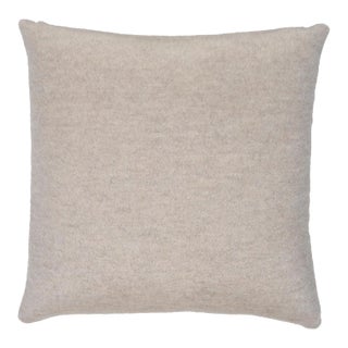 Schumacher Dixon Mohair Pillow 20" in Stone For Sale