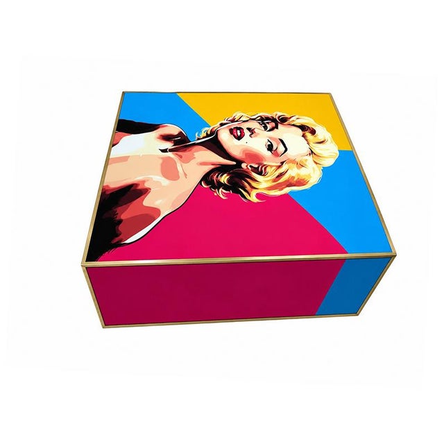 Marilyn Glass Coffee Table, 1980s For Sale - Image 4 of 5
