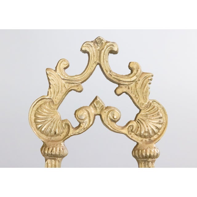 Art Nouveau Antique Art Nouveau Brass Table Easel For Sale - Image 3 of 9