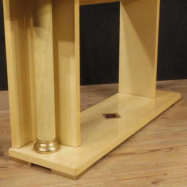 20th Century Italian Console in Exotic Wood, 1970s For Sale - Image 10 of 13