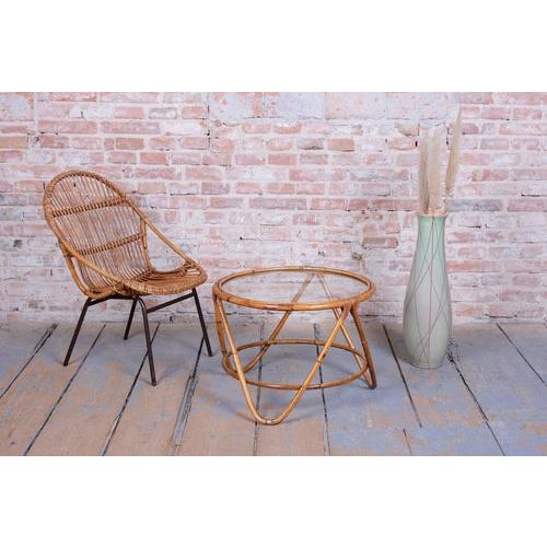 Mid-Century Modern Armchairs in Rattan by Alan Fuchs, 1940s, Set of 3 For Sale - Image 13 of 14