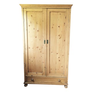 19th Century Scandinavian Pine Armoire For Sale