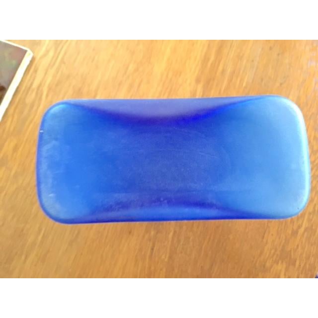 Blenko Water Pitcher Frosted Blue For Sale In Louisville - Image 6 of 9