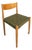 Restored Mid-Century Danish Modern Side / Dining Chair in Oak & Green Tweed Attributed to Poul Volther for Frem Røjle, Denmark, C. 1970s For Sale