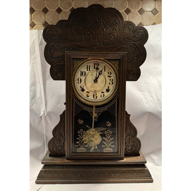 This listing is for an antique parlor mantel clock. This clock was made by the Seth Thomas Clock Co and it features a...