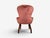 Swedish Modern, Traditional Slipper Chairs, Pink Velvet, Wood, Sweden, 1950s For Sale - Image 11 of 15
