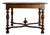 19th Century Louis XIII French Square Oak Table with X-Shaped Crossbar, 1890s For Sale