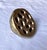 Vintage brass cast of a lotus seedpod. A unique botanical accent with a buttery patina that would be perfect sitting on a...