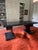 Custom Art Deco Style Black Lacquer Executive Desk For Sale - Image 4 of 10