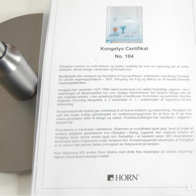 Royal Light Anniversary Lamp from Fog and Mørup, 2000s For Sale - Image 9 of 11