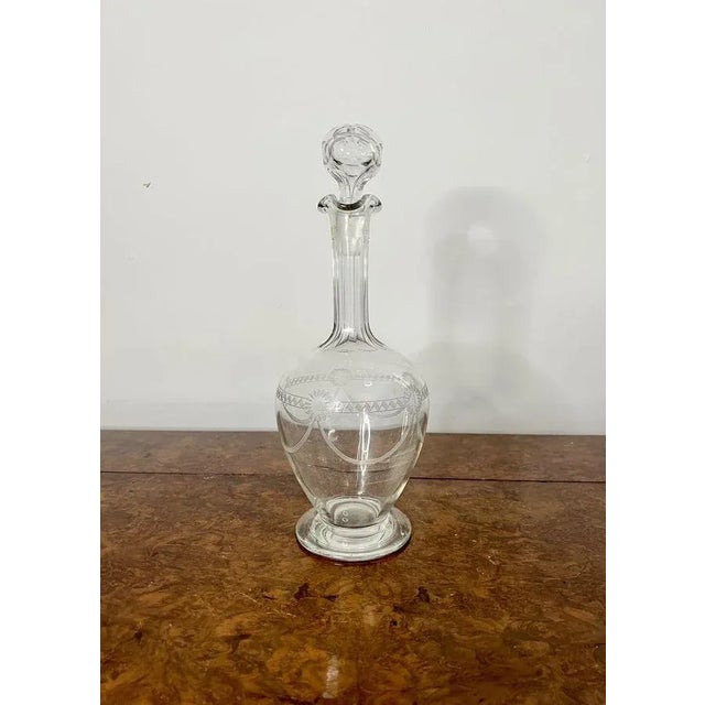 Victorian Glass Decanter, 1880s For Sale - Image 3 of 7