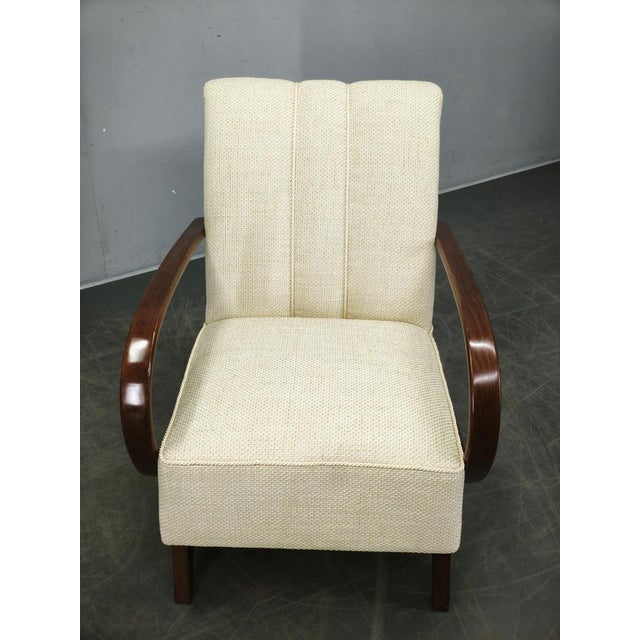 Art Deco Bentwood Armchair by Jindřich Halabala, Former Czechoslovakia, 1940s For Sale - Image 14 of 16