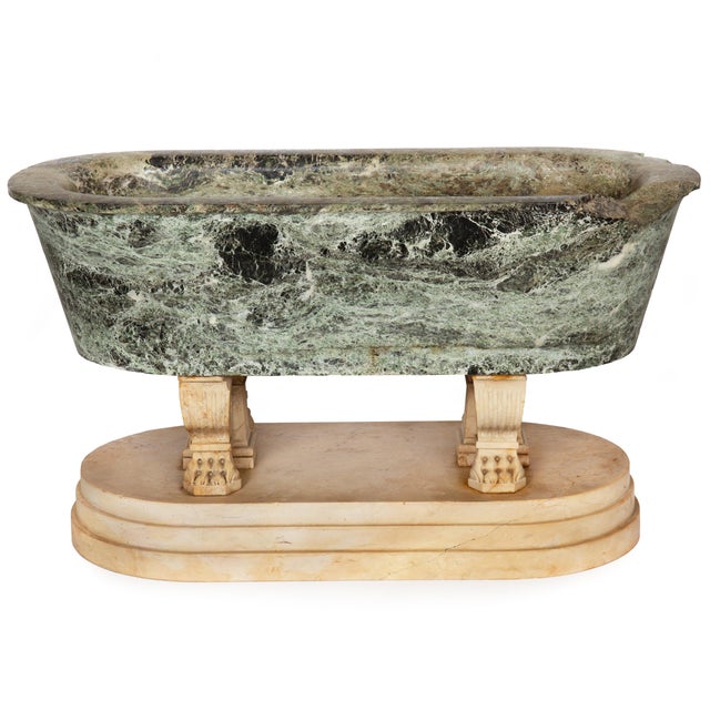 Grand Tour Rare Grand Tour Marble Basin Model of a Roman Bath Ca. 1810 For Sale - Image 3 of 18