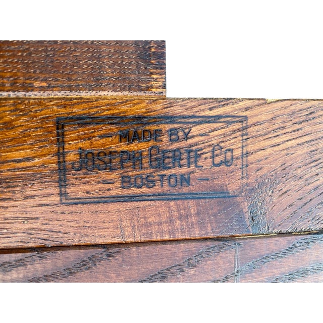 Early 20th Century Satin Banded Mahogany Lyre Based Extendable Dining Table by Joseph Gerte For Sale - Image 13 of 18