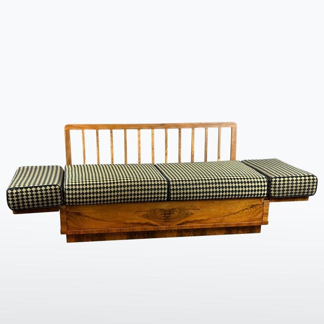 1930s Art Deco Folding Sofa from Fischel, 1930s For Sale - Image 5 of 13