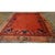 Textile 1920s Coral Open Field Antique Chinese Art Deco Square Knotted Pile Floral Rug For Sale - Image 7 of 10