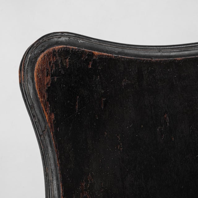 1880s French Wood Black Patinated Side Table For Sale - Image 14 of 18