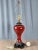 2010s Bombay Company Oxblood Red Porcelain Table Lamp For Sale - Image 5 of 11