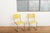 Stackable Yellow Model 1023 Garden Chair Set in Galvanized Steel Tubing and Wooden Slats by Embru, 1934, Set of 2 For Sale - Image 13 of 14