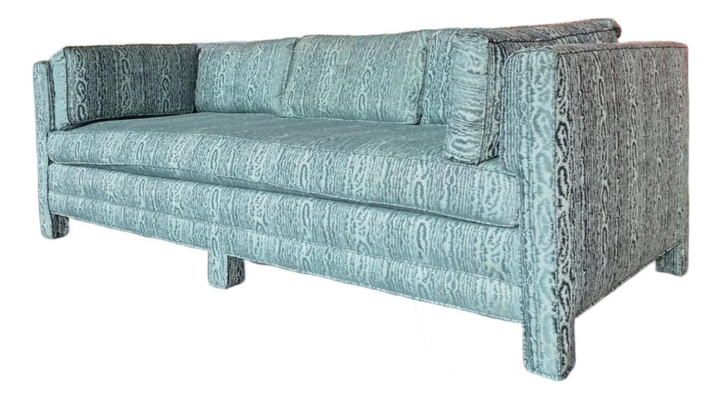 Postmod Parsons Moire Print Sofa