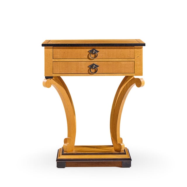 Wood Baker Furniture Primavera Biedermeier Style Nightstands - Pair For Sale - Image 7 of 12