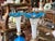 French Blue and White Opaline Glass Vases, Pair For Sale - Image 4 of 8