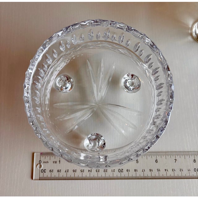 1980s King Edward Style Crystal Footed Candy Bowl For Sale In Dallas - Image 6 of 8