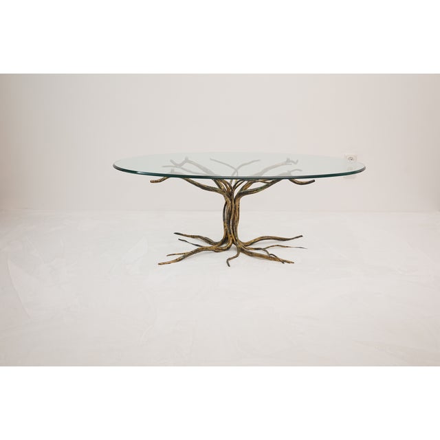 Coffee Table with Forged Metal Frame by Salvino Marsura, 1960s For Sale - Image 8 of 16