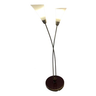 Vintage Floor Lamp with Original Glass, 1960s For Sale