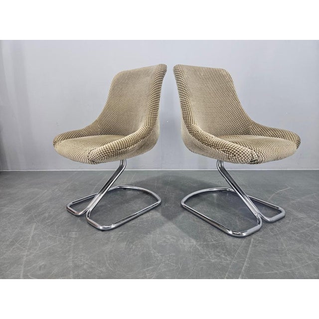 Boris Tabacoff Vintage Chairs by Boris Tabacoff, France, 1970s, Set of 2 For Sale - Image 4 of 11