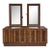 1970s Brutalist-Inspired Dresser With Two Mirrors For Sale