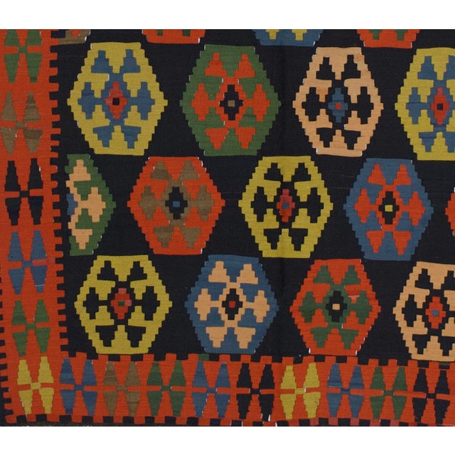 Fine Antique Caucasian Kilim Rug 5'3" X 8’4" For Sale - Image 4 of 5