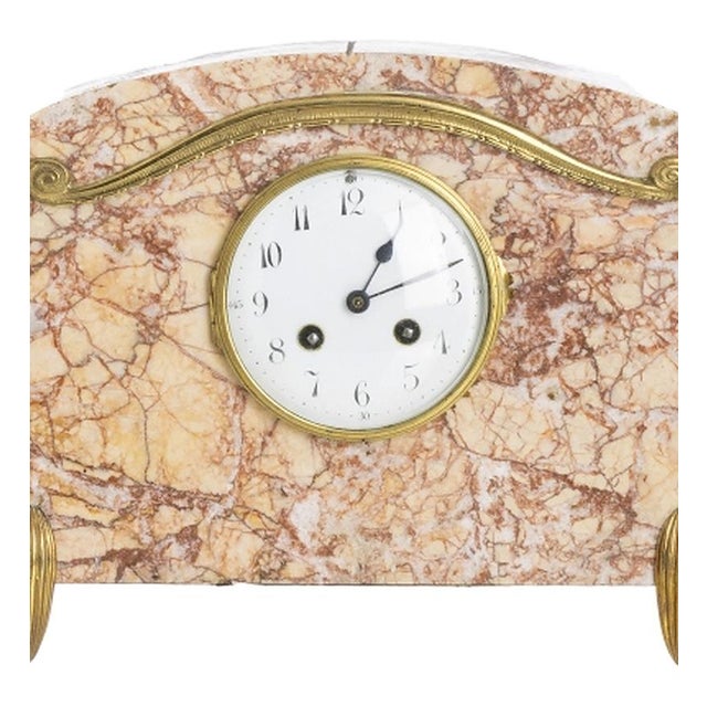 Stone Art Deco Clocks Garment, Set of 3 For Sale - Image 7 of 8