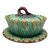 English Victorian Majolica Sunflower Box Holdcroft Circa 1890 For Sale