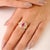 1 Carat Oval Ruby & Cluster Diamond Art Deco Statement Ring Size 5 in 14k Gold For Sale - Image 4 of 17
