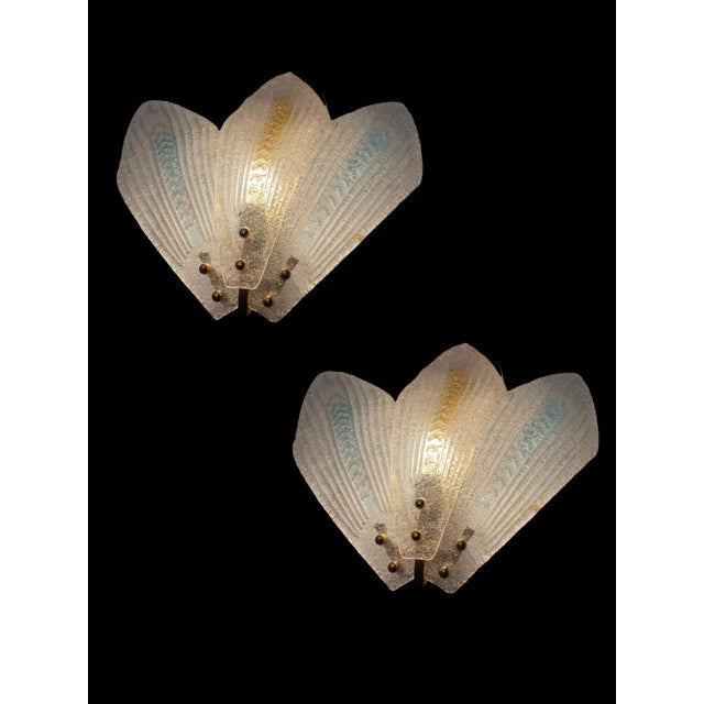 Murano Glass Sconces, 1970s, Set of 2 For Sale - Image 6 of 18