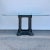 Sculptural cast iron pedestal base and glass Industrial dining / work table. Beautiful patina on the base. Heavy custom...