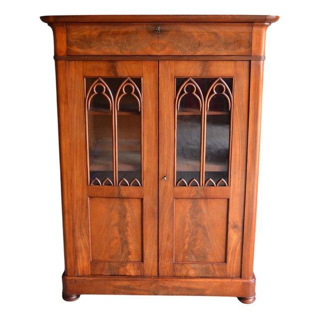 Antique Bookcase in Mahogany For Sale