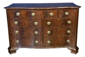 Leighton Hall Serpentine Mahogany Dresser